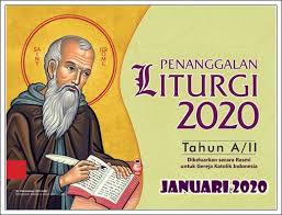 Renungan harian katolik kalender liturgi minggu 24 januari 2021. Kalender Liturgi Januari 2020 I H S