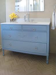 How To Turn A Cabinet Into A Bathroom Vanity Diy Bathroom Vanity Blue Bathroom Vanity Repurposed Dresser