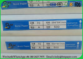 Lowest price in 30 days. Plain White Bond Paper For A1 A2 Size Ream Packing 80gsm Woodfree Paper