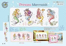 Traditional korean home cross stitch pattern. So G107 Princess Mermaids Soda Cross Stitch Pattern Leaflet Authentic Korean Cross Stitch Design Chart Color Printed On Coated Paper Buy Online In Antigua And Barbuda At Antigua Desertcart Com Productid 69940507