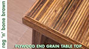 Measure 36 inches by 48 inches on plywood for the table top and mark these using a pencil. Making A Plywood End Grain Table Top From Offcuts Part 1 Of 2 Youtube