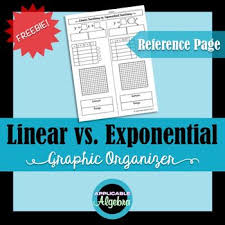 Linear Vs Exponential Functions Graphic Organizer Freebie Exponential Functions Exponential Algebra Activities