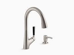 Kohler kitchen sink soap dispensers repair. K R562 Sd Malleco Pull Down Kitchen Sink Faucet With Soap Lotion Dispenser Kohler
