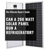 Can A 200 Watt Solar Panel Run A Refrigerator? - ShopSolar ...