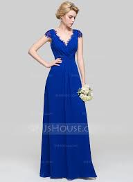 Jjshouse A Line Princess V Neck Floor Length Chiffon Bridesmaid Dress With Ruffle Bridesmaid Dresses Event Dresses Dresses