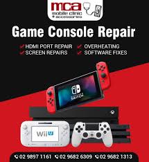 We repair game consoles like: Game Console Repair Mca Mobile Clinic And Accessories Facebook