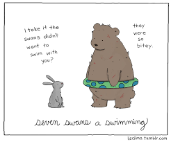 Seven Swans A Swimming Liz Climo Comics Cute Comics Funny Comics