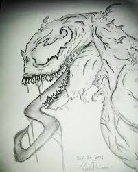 Marc Cassau On Instagram Well I Tried Venommmmm Movie 2018 Venom Marvel Love Creature Monsters Spiderman Sony Like Symbiote Art Artist Drawin