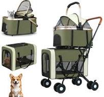 Amazon.com: Double Pet Stroller for Dogs and Cats: Dog ...