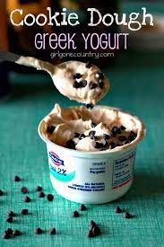 Cookie Dough Greek Yogurt Add 1 Tbsp Peanut Butter 1 Tbsp Sweetener 1 Tbsp Mini Chips And 1 4 Tsp Vanilla To Yogurt Recipes Food Greek Yogurt Cookie Dough