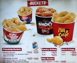 Kfc Buckets Menu Kfc Chicken Menu Kentucky Fried Chicken Menu
