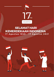 Teruskan perjuangannya dengan berkarya, serta bermanfaat bagi pembangunan bangsa dan negara! Contoh Desain Poster Kemerdekaan