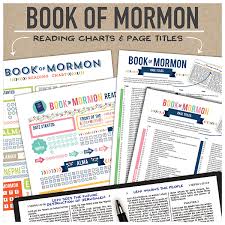 Book Of Mormon Reading Charts And Page Titles Pink And Blue Versions Pdf Download
