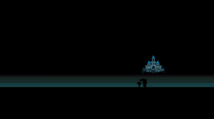 Blue Castle Illustration Undertale Frisk 1080p Wallpaper Hdwallpaper Desktop Castle Illustration Monster Kid Undertale Undertale