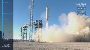 Ever. bezos, his brother mark, aeronautics legend. Jeff Bezos Blue Origin Successfully Launches Rocket Into Space Again Abc News