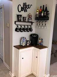 22 Diy Coffee Bar Ideas Make Your Own Coffee Station Coffee Bar Home Bars For Home Diy Home Decor