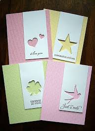 Die cuts for card making. Cas Thursday Cards Handmade Paper Cards Punch Cards