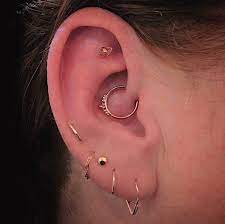 ear curation on instagram daith faux rook and six lobe piercings faux rook ans daith pierced by cassisoclassy faux rook jewellery crystal top by pupil