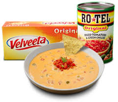 Cabbage•mild rotel (the big thick can) or 2 small•yellow onion sliced•green bell pepper sliced•olive. Make Ro Tel And Velveeta Queso Dip Today Queso For All