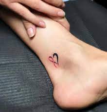 Tiny Heart Tattoo Inkstylemag Cancer Ribbon Tattoos Cancer Tattoos Cancer Awareness Tattoo