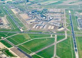 Easily accessible for you, your colleagues and your clients. Aerial View Of Amsterdam Airport Schiphol From A Plane Window