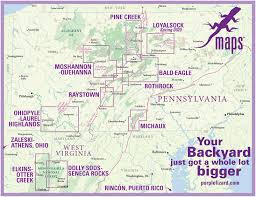 The monongahela national forest is in the potomac highlands of west virginia. Elkins Otter Creek Lizard Map West Virginia Purple Lizard Maps