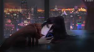 Only the best hd background pictures. 5081778 Girl Black Hair Blue Eyes Long Hair Scarf Ipod Anime Wallpaper Cool Wallpapers For Me