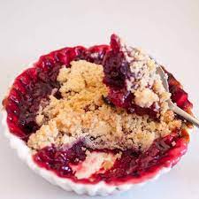 Raspberry Crumble Recipe Veena Azmanov