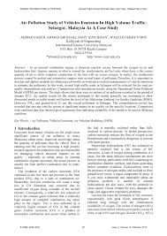 Common sources of soil pollution include asbestos, lead, pcbs, and overuse of pesticides/herbicides. Pdf Air Pollution Study Of Vehicles Emission In High Volume Traffic Selangor Malaysia As A Case Study