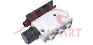 The control is carried out by solenoid valves for supplying and exhausting the pneumatic actuation cylinder. Knorr Bremse 0501100020 Magnetventil Leonpart Automotive
