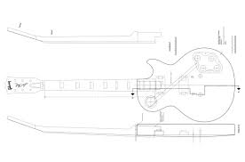 Usa gibson les paul manufactured after 1976 using long shaft pots. Gibson Les Paul Guitar Templates Electric Herald