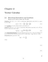 • applying derivatives to analyze functions Chapter 2 Vector Calculus Pdf