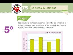 Libro gratis es una de las tiendas en línea favoritas para comprar pagina 144 y 145 de el libro de matematicas 5 grado contestado paco el chato a precios mucho más bajos de lo que pagaría si compra en amazon y otros servicios similares. Desafio 75 La Venta De Camisas 5to De Primaria Youtube