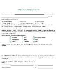30 sample rent a room agreements in pdf ms word