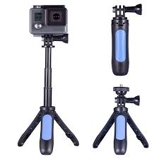 Mini Stativ Fur Gopro Homeet 2 In 1 Mini Kamera Stativ Klein Stativ Und Selfie Stick Fur Gopro Sjca In 2020 Mini Kamera Stativ Kamera