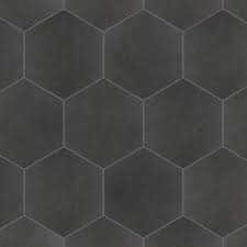 I am going for a black and white floor, with the original bluish gray tiles with black trim on its walls which. Charcoal Gray Hexagon Tile Wayfair