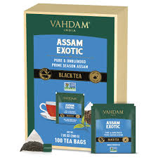 The tea bag has been making teatime convenient since its invention in the early 1900s. Assam Exotic Black Tea 100 Long Leaf Pyramid Tea Bags Vahdam Usa