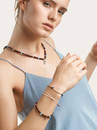 Bracelet INDIA Snakewood with Turquoise beads, one row, medium