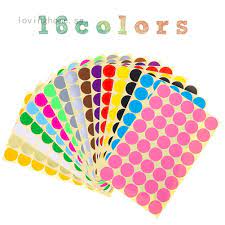 Custom circle roll labels are a fast and easy way to brand your product. Colors Labels Round Code Circular Sticker Label Sticky Blank Dots Shopee Singapore