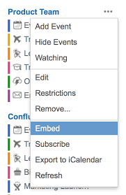 Embed Calendars On Confluence Pages Confluence Cloud Atlassian Support