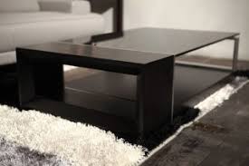 For those that love contemporary designs, this winsome wood coffee table is a good selection for you. Contemporary Coffee Table With Black Glass Top El Monte California Bhtreble
