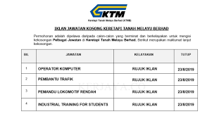 Belanja honor operator komputer pemerintah desa. Keretapi Tanah Melayu Berhad Kerja Kosong Kerajaan