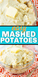 Easy Homemade Mashed Potatoes You Can Make In Minutes With Russet Potatoes They Re Easy Mashed Potatoes Homemade Mashed Potatoes Mashed Potatoes Recipe Easy