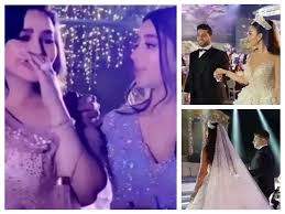 بالفيديو والصور لجين عمران تحتفل بزفاف ابنتها جيلان في البحرين