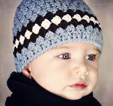 Classic Baby Boy Beanie Hat 1 Pattern By Lisa Corinne Crochet Baby Beanie Crochet Pattern Crochet Baby Patterns Crochet Baby Hat Patterns