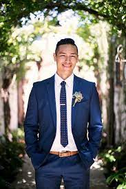 I initially liked gray suits, but we found that navy suits looked much better on my fiancee.but i am at a loss for what colour tie and shirt (and th. The Floral Post Blue Groomsmen Suits Blue Groomsmen Blue Suit Wedding