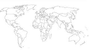 Mapa Del Mundo Para Colorear