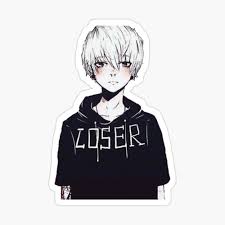 Oh boy this'll be good and violent and not too painful on the feels. Sad Anime Boy Poster By Ebraheem7 Redbubble