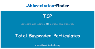 Tsp Definition Total Suspended Particulates Abbreviation Finder