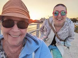 Red spoon taken by twin sister